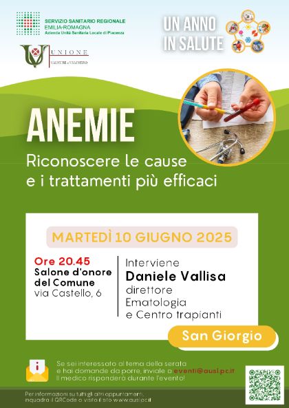 Un anno in salute - anemie: riconoscere le cause ed i trattamenti più efficaci Un anno in salute - anemie: riconoscere le cause ed i trattamenti più efficaci