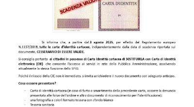 scadenta carta identità scadenta carta identità